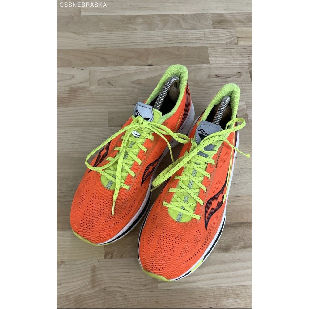 Saucony Vizi Orange Endorphin Pro Running‎ Shoes - Size 9 - Picture 2 of 8